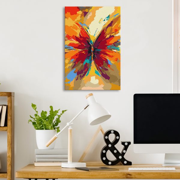 Malování podle čísel – Multicolored Butterfly Malování podle čísel – Multicolored Butterfly