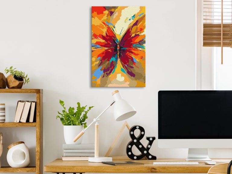Malování podle čísel – Multicolored Butterfly Malování podle čísel – Multicolored Butterfly