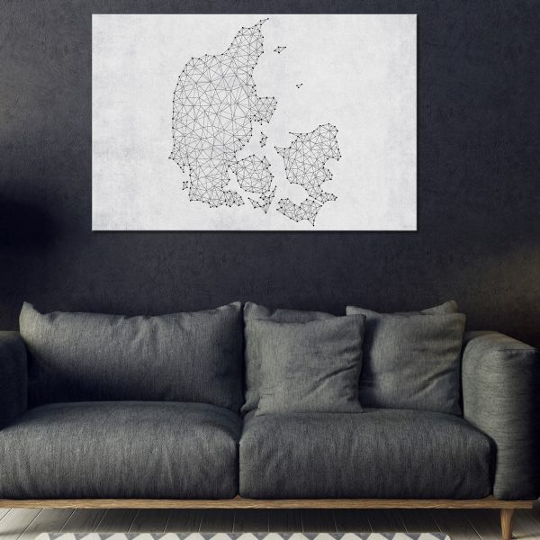 Obraz na korku – Geometric Land [Cork Map] Obraz na korku – Geometric Land [Cork Map]