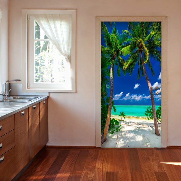 Fototapeta na dveře – Photo wallpaper – Island, beach I Fototapeta na dveře – Photo wallpaper – Island, beach I