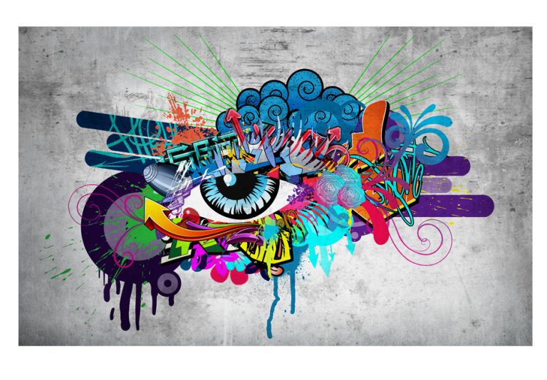 Samolepící fototapeta – Graffiti eye Samolepící fototapeta – Graffiti eye
