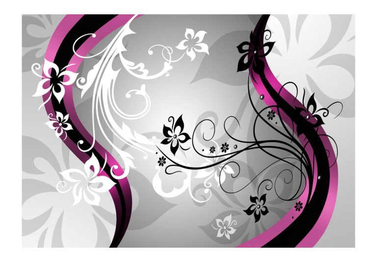 Samolepící fototapeta – Art-flowers (pink) Samolepící fototapeta – Art-flowers (pink)