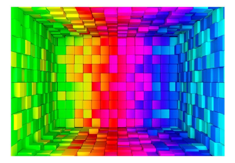 Samolepící fototapeta – Rainbow Cube Samolepící fototapeta – Rainbow Cube