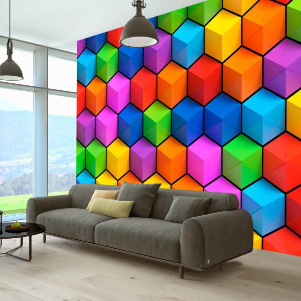 Samolepící fototapeta – Rainbow Cube Samolepící fototapeta – Rainbow Cube
