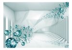 Samolepící fototapeta – Diamond Corridor (Turquoise) Samolepící fototapeta – Diamond Corridor (Turquoise)