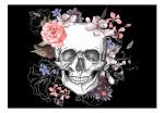 Samolepící fototapeta – Skull and Flowers Samolepící fototapeta – Skull and Flowers