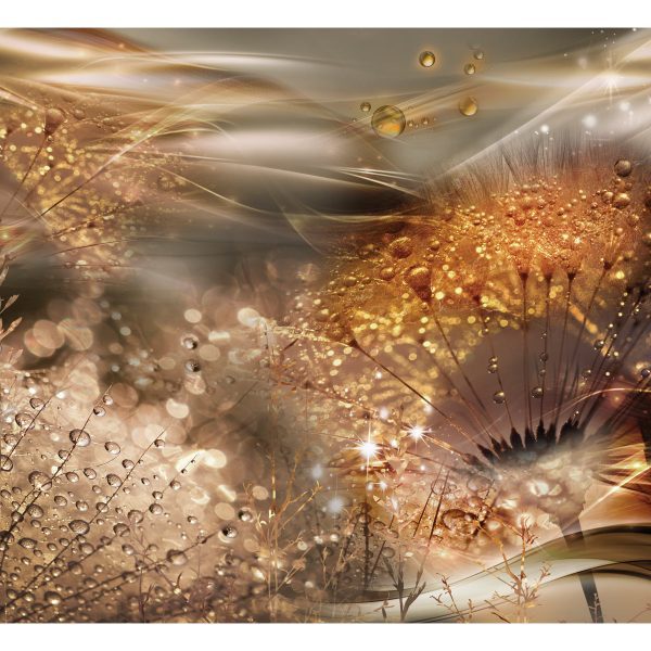 Fototapeta – Dandelions‘ World (Gold) Fototapeta – Dandelions‘ World (Gold)
