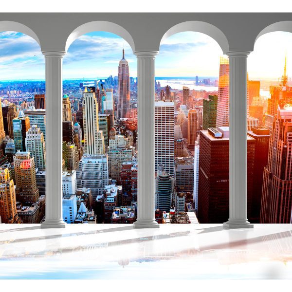 Fototapeta – Pillars and New York Fototapeta – Pillars and New York