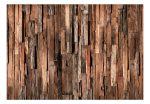 Samolepící fototapeta – Wooden Curtain (Brown) Samolepící fototapeta – Wooden Curtain (Brown)