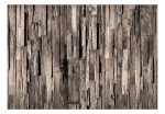 Samolepící fototapeta – Wooden Curtain (Dark Brown) Samolepící fototapeta – Wooden Curtain (Dark Brown)