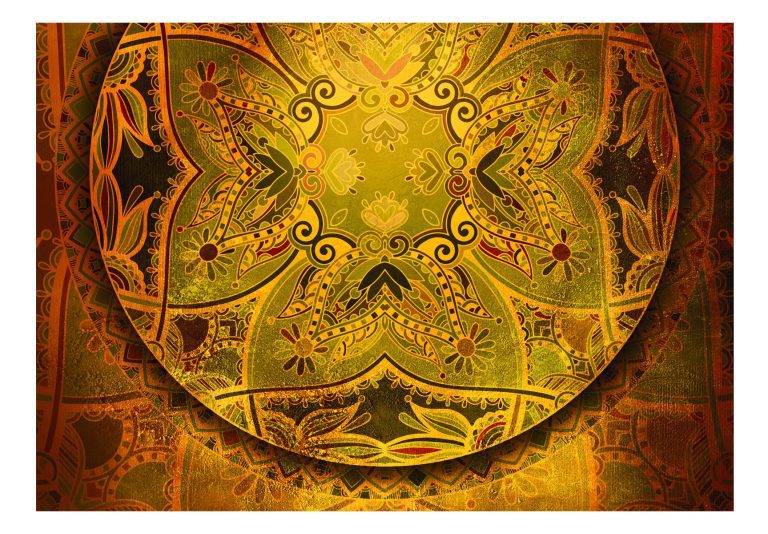Samolepící fototapeta – Mandala: Golden Poem Samolepící fototapeta – Mandala: Golden Poem