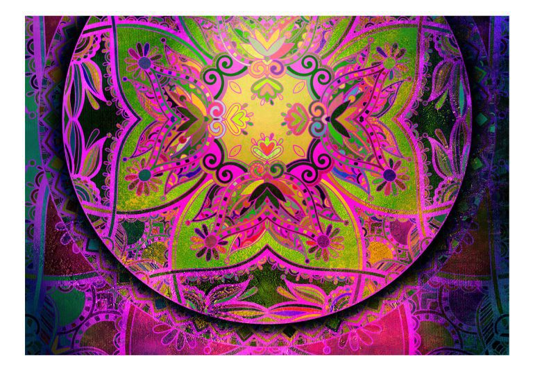 Samolepící fototapeta – Mandala: Pink Expression Samolepící fototapeta – Mandala: Pink Expression