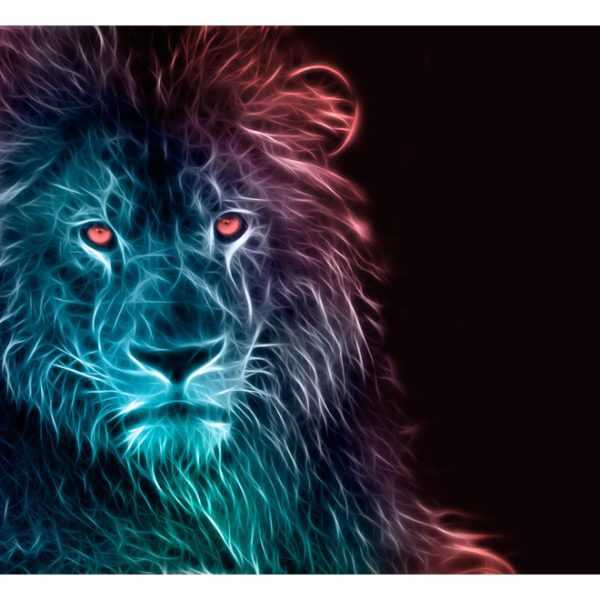 Fototapeta – Abstract lion – rainbow Fototapeta – Abstract lion – rainbow