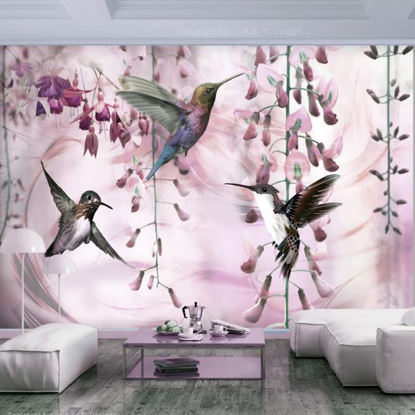 Fototapeta – Flying Hummingbirds (Pink) Fototapeta – Flying Hummingbirds (Pink)