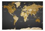 Samolepící fototapeta – World Map: Modern Geography Samolepící fototapeta – World Map: Modern Geography