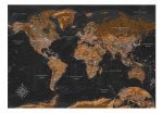 Samolepící fototapeta – World: Stylish Map Samolepící fototapeta – World: Stylish Map