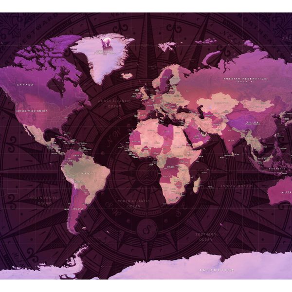 Fototapeta – Purple World Map Fototapeta – Purple World Map