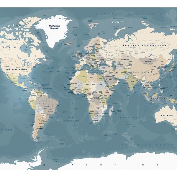 Samolepící fototapeta – Vintage World Map Samolepící fototapeta – Vintage World Map