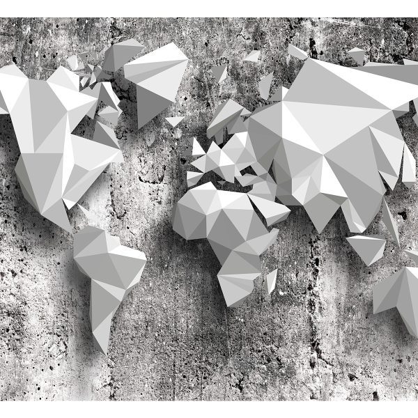 Samolepící fototapeta – World Map: Origami Samolepící fototapeta – World Map: Origami