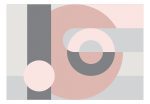 Samolepící fototapeta – Geometric Wreath (Pink) Samolepící fototapeta – Geometric Wreath (Pink)