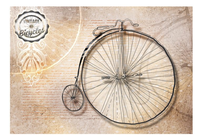 Fototapeta – Vintage bicycles – sepia Fototapeta – Vintage bicycles – sepia
