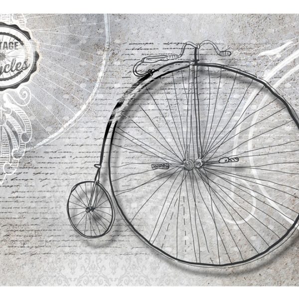 Fototapeta – Vintage bicycles – black and white Fototapeta – Vintage bicycles – black and white