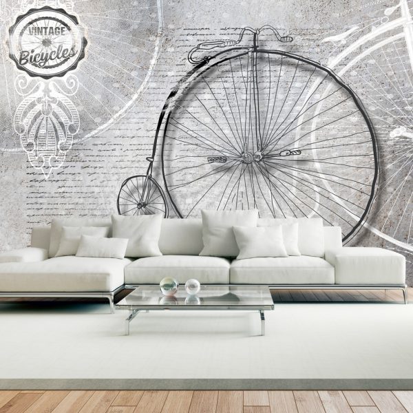 Fototapeta – Vintage bicycles – black and white Fototapeta – Vintage bicycles – black and white