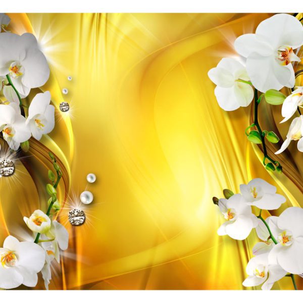 Fototapeta – Orchid in Gold Fototapeta – Orchid in Gold