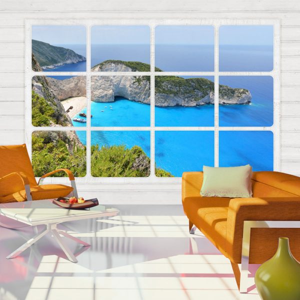 Fototapeta – Window & beach Fototapeta – Window & beach