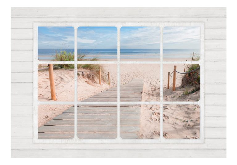 Fototapeta – Window & beach Fototapeta – Window & beach