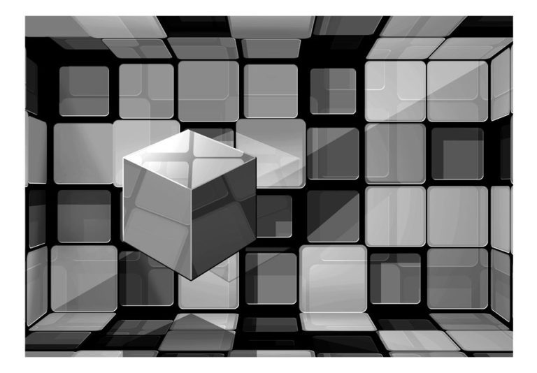 Fototapeta – Rubik’s cube in gray Fototapeta – Rubik’s cube in gray