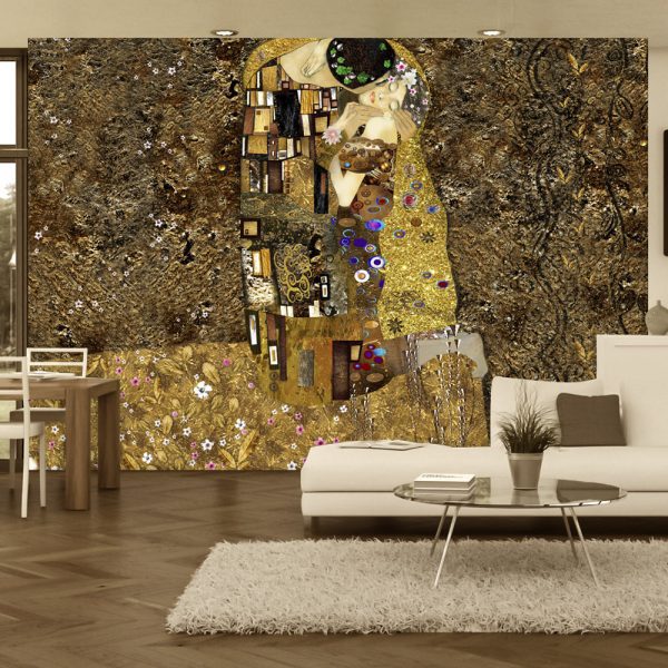 Fototapeta – Klimt inspiration: Golden Kiss Fototapeta – Klimt inspiration: Golden Kiss