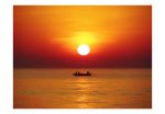 Fototapeta – Sunset with fishing boat Fototapeta – Sunset with fishing boat