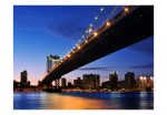 Fototapeta – Manhattan Bridge illuminated at night Fototapeta – Manhattan Bridge illuminated at night