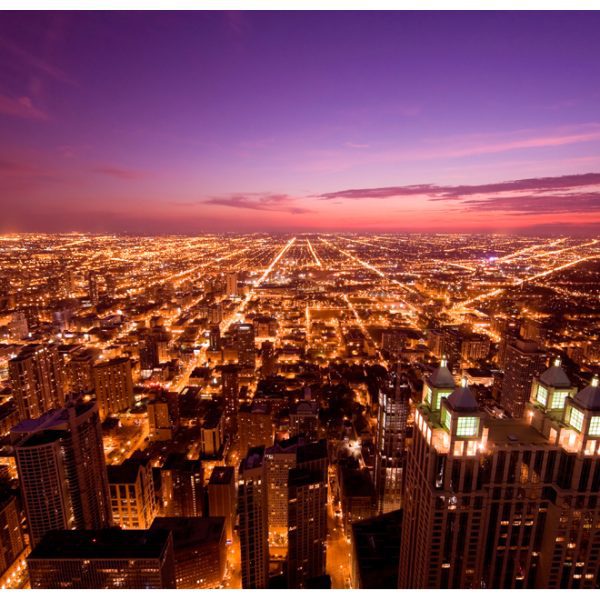 Fototapeta – Chicago by night Fototapeta – Chicago by night