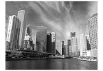Fototapeta – Chicago skyline (black and white) Fototapeta – Chicago skyline (black and white)