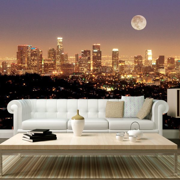 Fototapeta – The moon over the City of Angels Fototapeta – The moon over the City of Angels