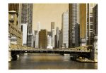 Fototapeta – Chicago’s bridge (vintage effect) Fototapeta – Chicago’s bridge (vintage effect)