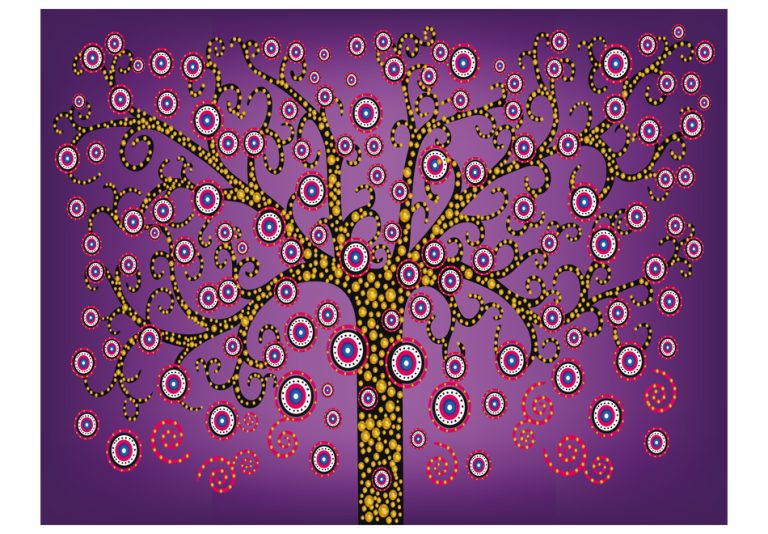 Fototapeta – abstrakce: strom (fialový) Fototapeta – abstrakce: strom (fialový)