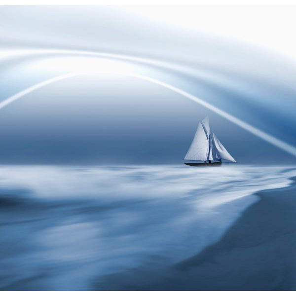 Fototapeta – Lonely sail drifting Fototapeta – Lonely sail drifting