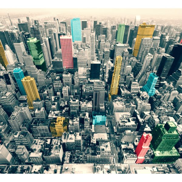 Fototapeta – New York’s colorful reflections Fototapeta – New York’s colorful reflections
