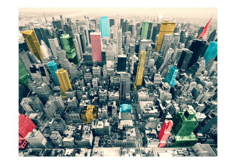 Fototapeta – New York’s colorful reflections Fototapeta – New York’s colorful reflections