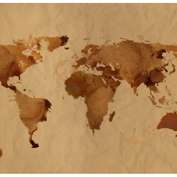 Fototapeta – Tea map of the World Fototapeta – Tea map of the World