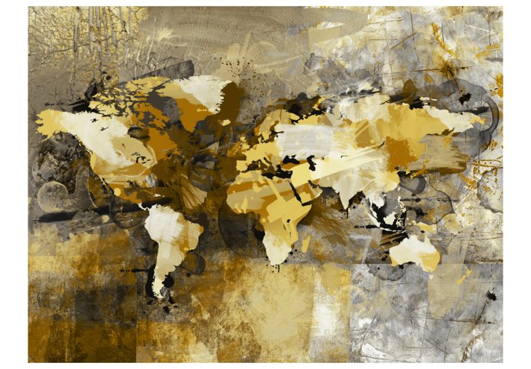 Fototapeta – Umělecké mapa světa Fototapeta – Umělecké mapa světa