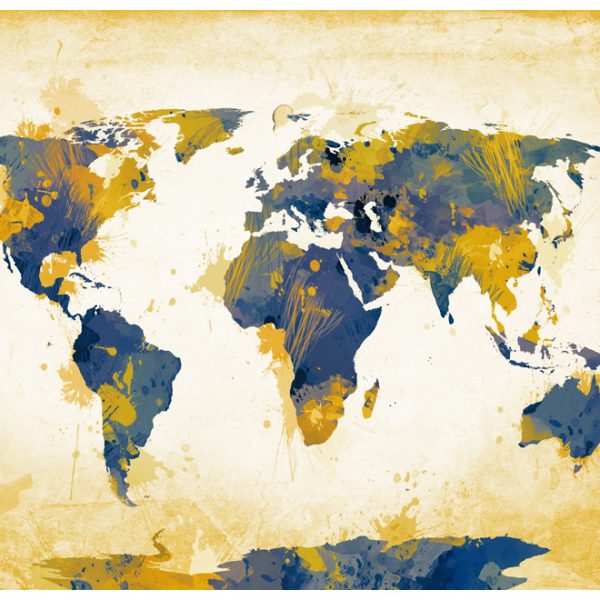 Fototapeta – Map of the World – Sun and sky Fototapeta – Map of the World – Sun and sky