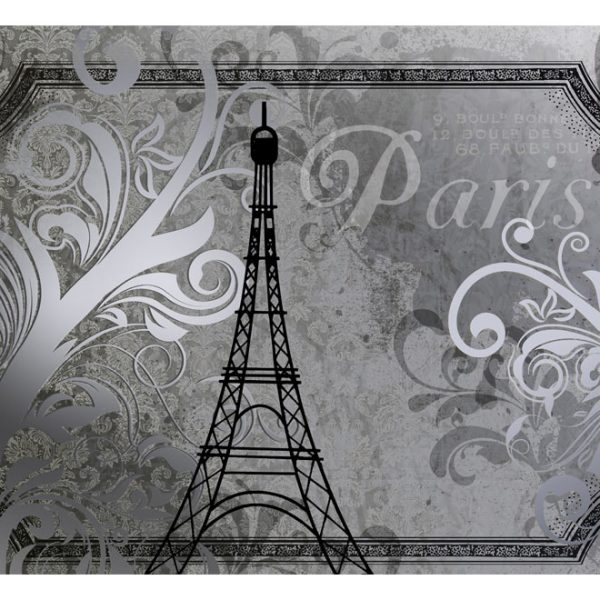 Fototapeta – Vintage Paris – silver Fototapeta – Vintage Paris – silver