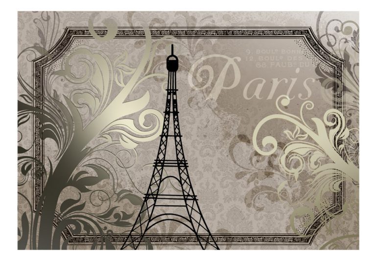 Fototapeta – Vintage Paris – gold Fototapeta – Vintage Paris – gold