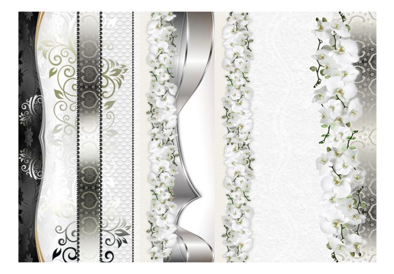 Fototapeta – Parade of orchids in shades of gray Fototapeta – Parade of orchids in shades of gray