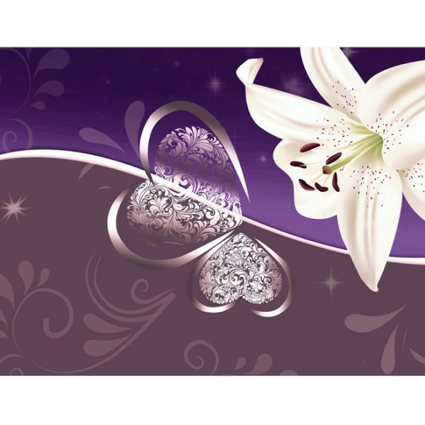 Fototapeta – Lily in shades of violet Fototapeta – Lily in shades of violet