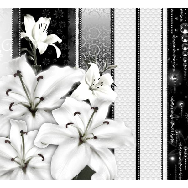 Fototapeta – Crying lilies in white Fototapeta – Crying lilies in white